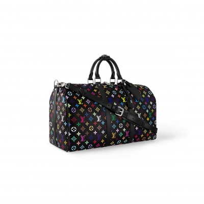 LOUIS VUITTON MURAKAMI LV X TM KEEPALL BANDOULIÈRE 50 M13745 (50*29*23cm)